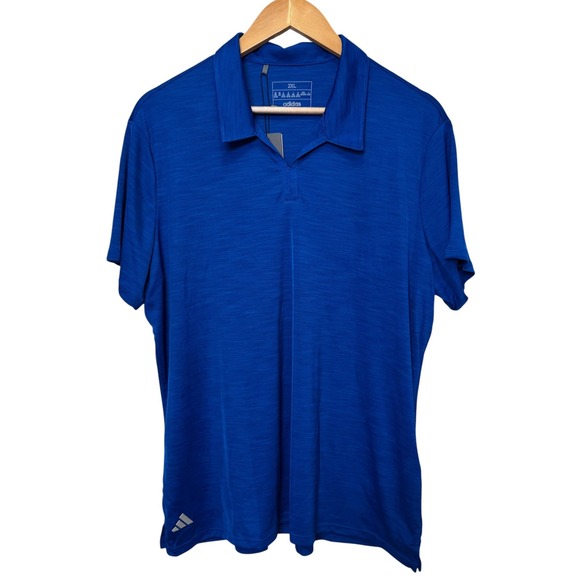 adidas Tops - Adidas Womens Golf Club Polo Shirt 2XL Royal Blue Performance Athletic Classic